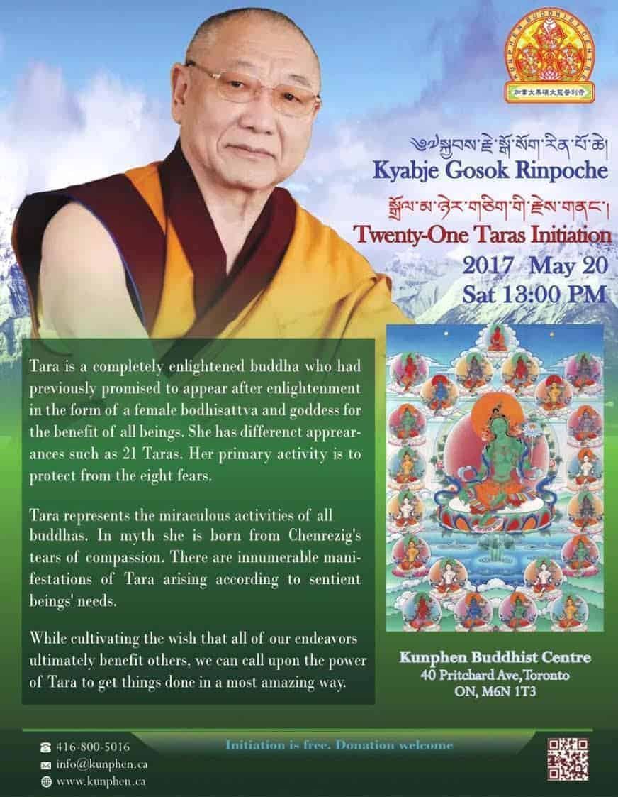 Gosok Rinpoche Toronto 2017 21Tara Eng