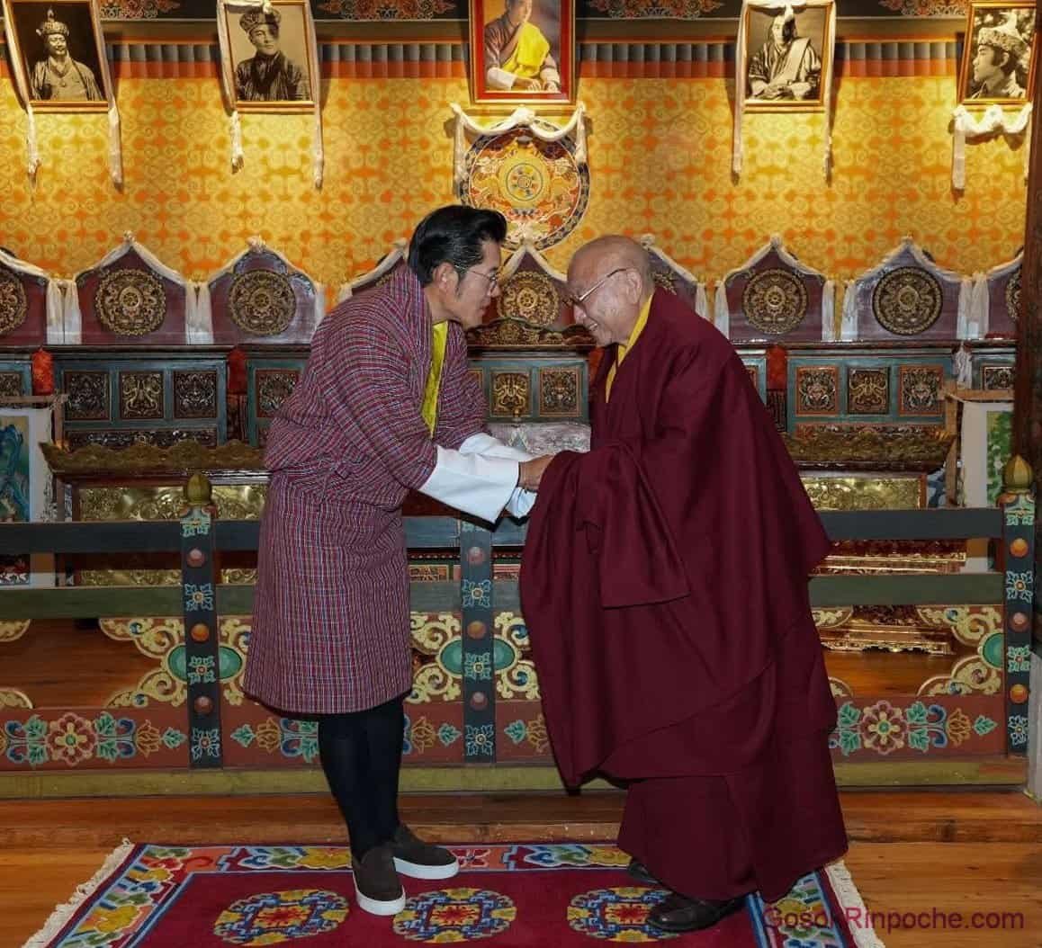 20251104a Gosok Rinpoche with Bhutan King 579399909_25308258572169577_1294696427451505758_n