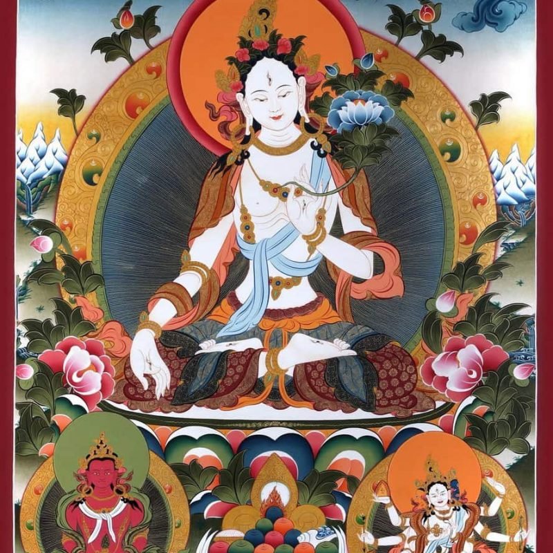 white tara long life 3 deities